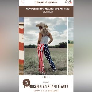 Ranch Dressn American Flag Super Flares